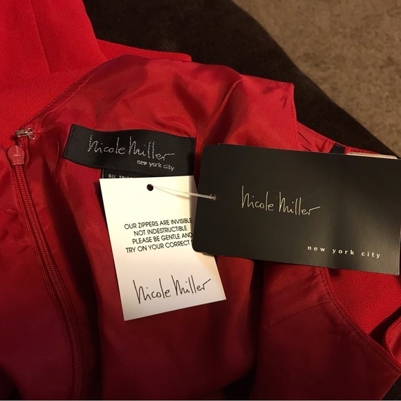 NWT Nicole Miller fiber content V Tank Dress - Picture 2 of 6